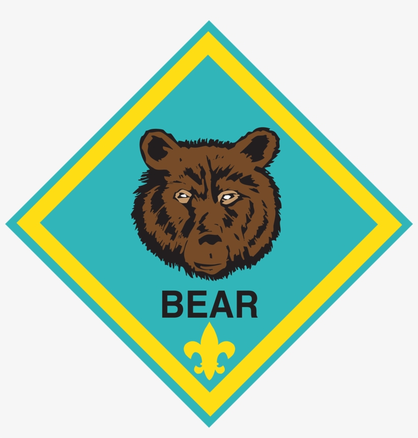 Cub Scout Bear Rank Badge - Official BSA Achievement Insignia
