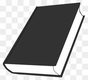 Blank Black Hardcover Book - Minimalist Illustration for Design & Publishing