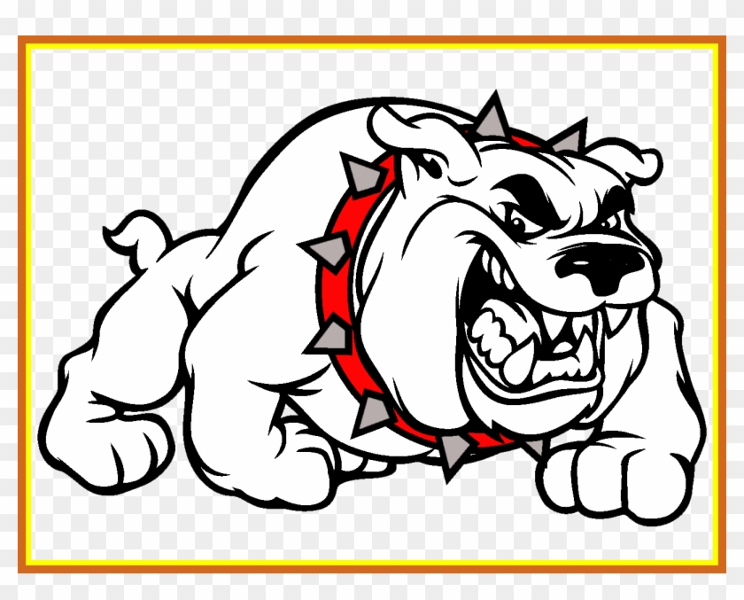 Bulldog Mascot Clipart - Aggressive Cartoon Dog Logo Design