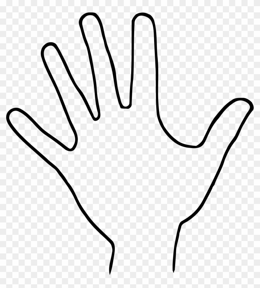 hand outlines - Clip Art Library