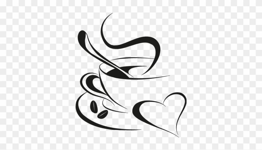 Elegant Coffee Cup Logo - Artistic Vector Illustration for Cafés & Brands