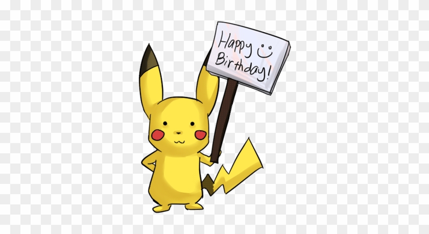 Pikachu Birthday Greeting Image - Free PNG Download