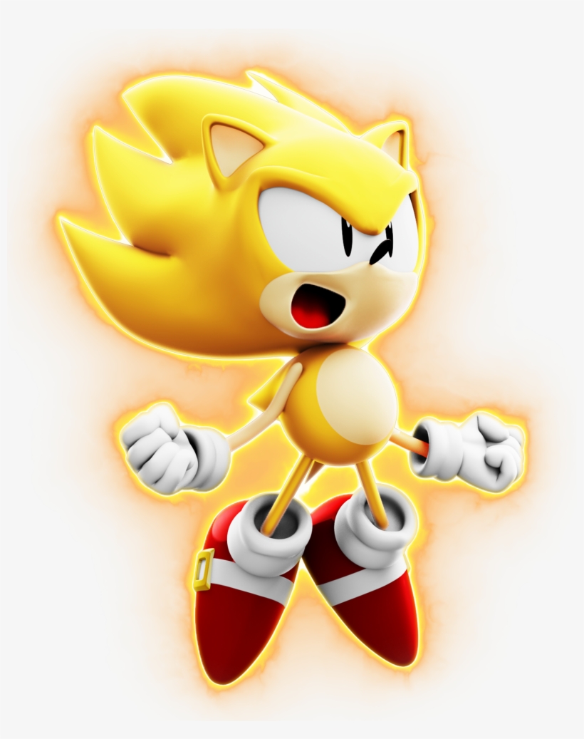 Classic Super Sonic The Hedgehog By Itshelias94 - Sonic The Hedgehog - Free  Transparent PNG Clipart Images Download