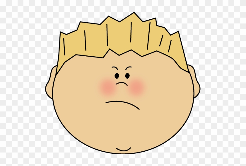 Angry Face Boy Clip Art - Angry Face Boy Image - Clip Art Library