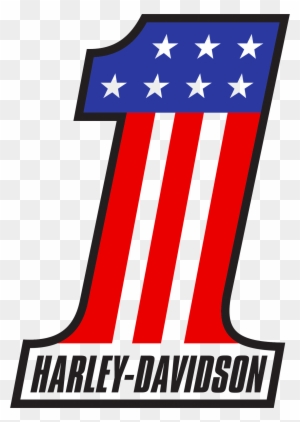 Harley-Davidson Number 1 Patriotic Logo - Official Brand Emblem