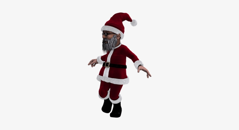 3D Santa Claus Character - Festive Holiday Asset for Design & Animation
