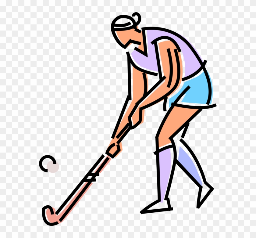 Field Hockey Player Illustration Dynamic Sport Art For Websites 