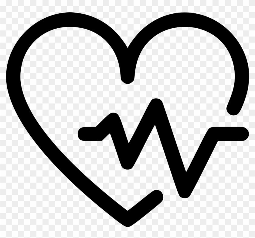 Heart icon with ECG pulse line inside, symbolizing cardiac health and monitoring.