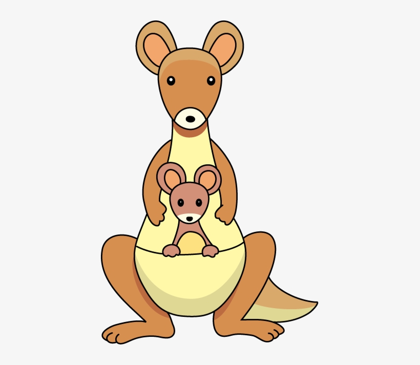 baby kangaroo clip art
