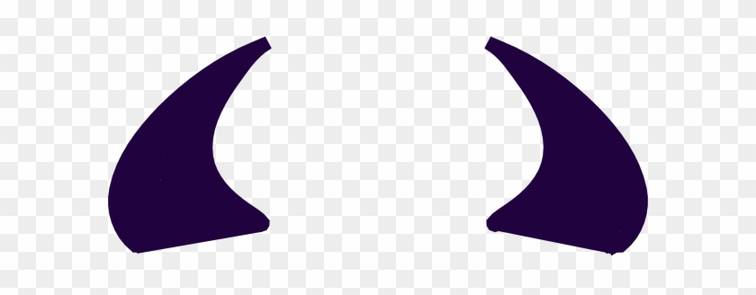 Two symmetrical dark purple horn-like shapes on a transparent checkered background.