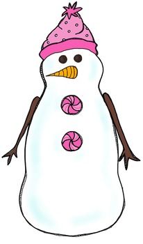 Cute Cartoon Snowman Illustration - Free Clipart for Winter Projects
