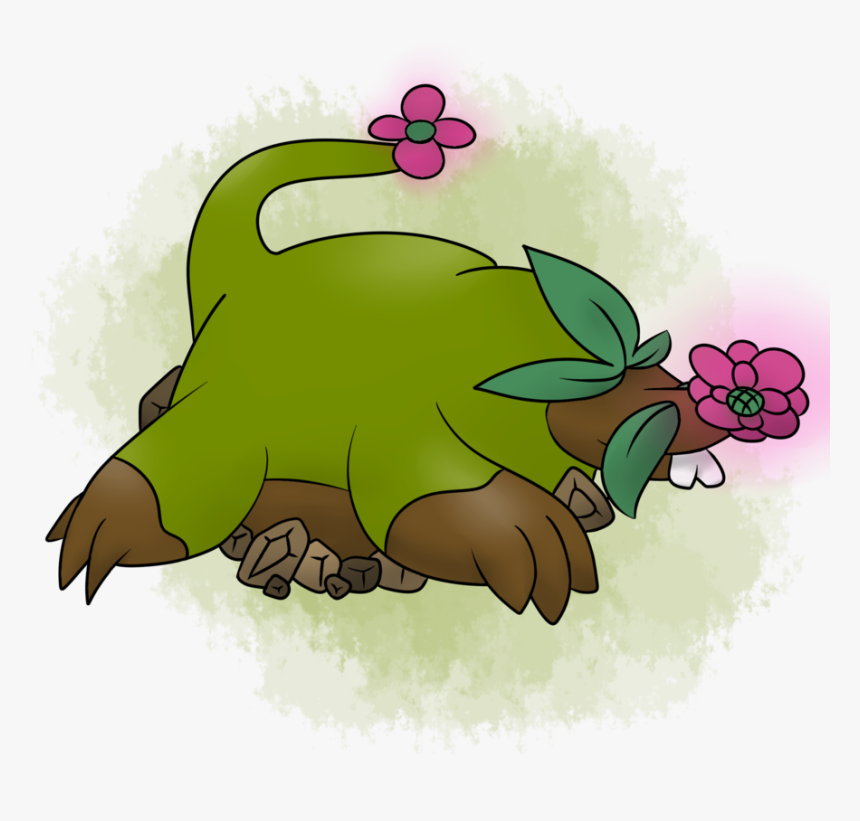 Blossom Mole - Fantasy Creature Illustration for Nature & Mythology Fans