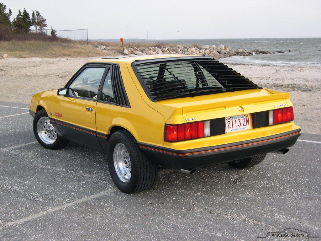 1983 Ford Mustang GT Hatchback - Classic Yellow Muscle Car Photo