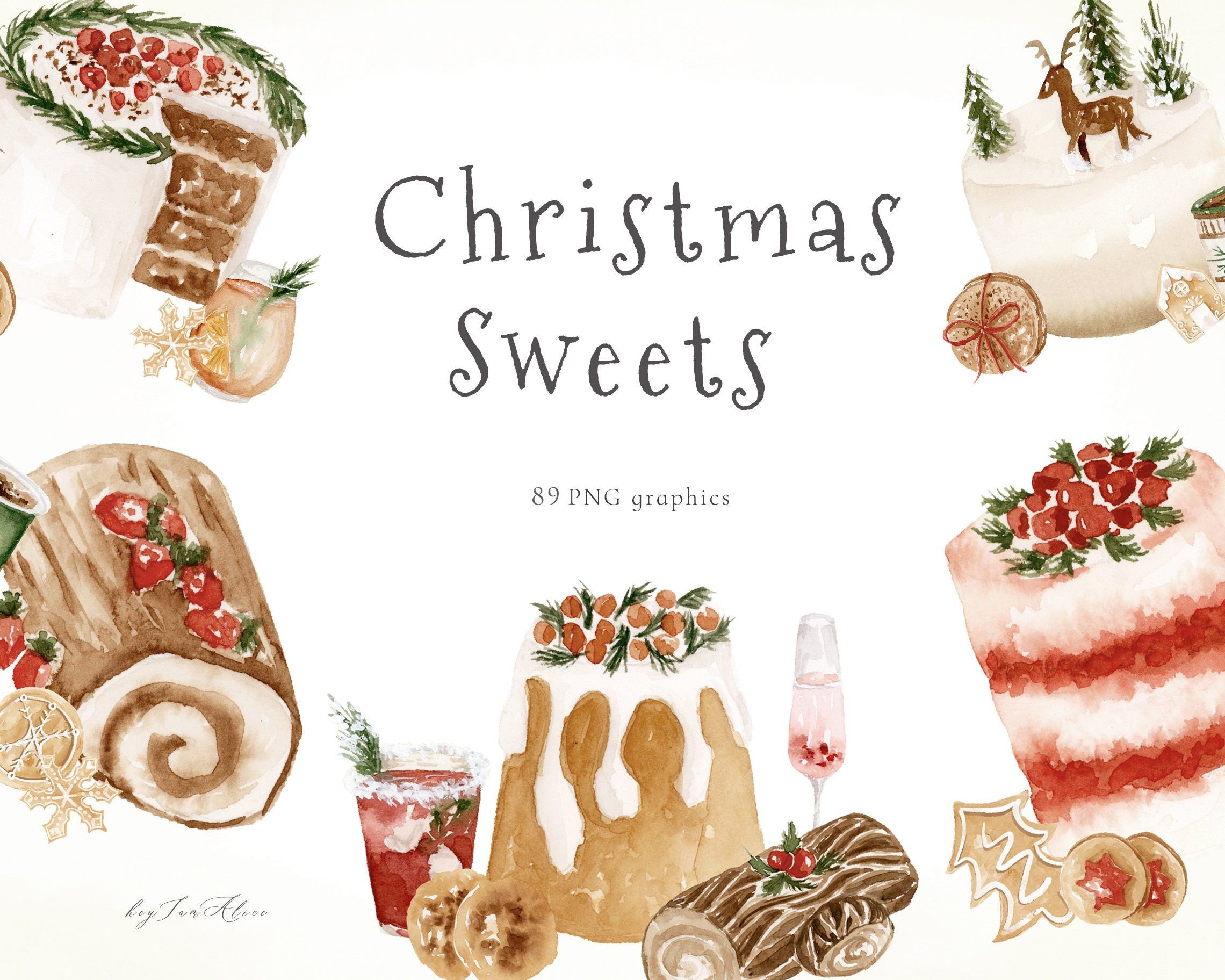 Holiday Desserts - Clip Art Library