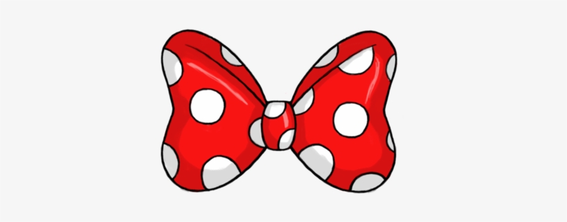 Classic Red Polka Dot Bow - Iconic Cartoon Accessory Image