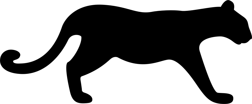 Cheetah silhouette transparent clip art image - Clipart Library - Clip ...