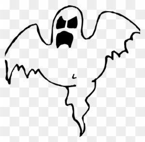 Classic Cartoon Ghost Illustration - Free PNG Clipart