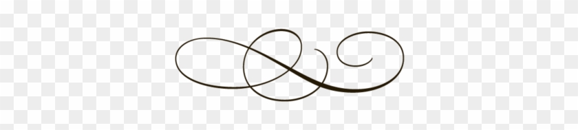 Elegant black ornamental flourish on transparent background, used for decorative page accents or dividers.
