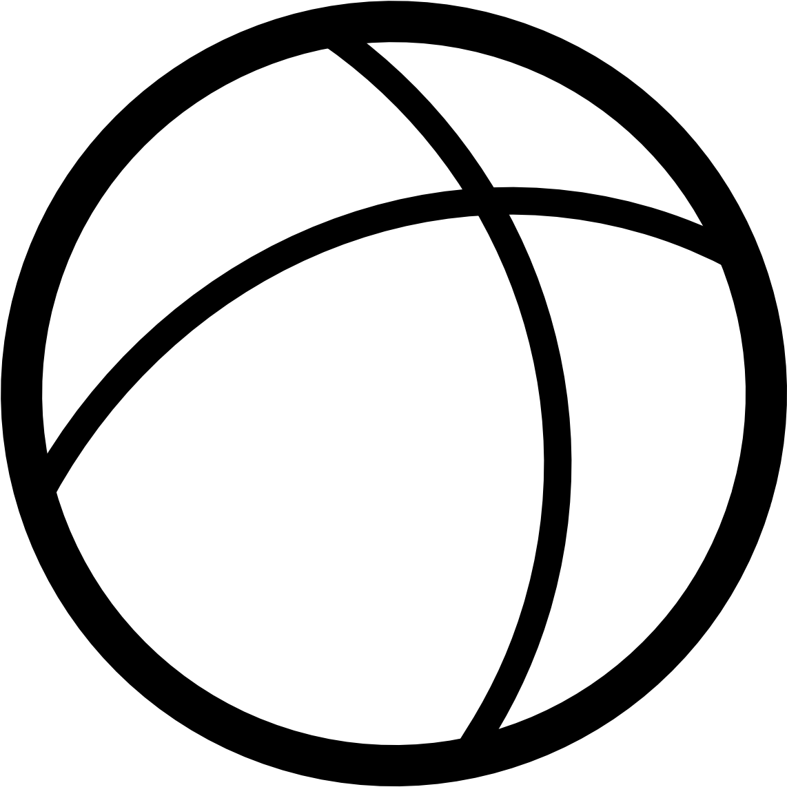 Basketball Icon - Clean Vector Graphic for Sports Websites