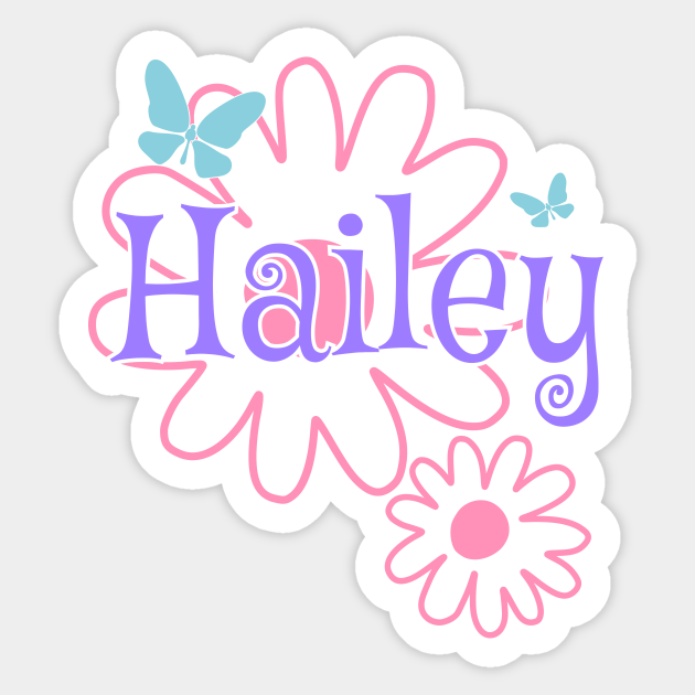 Female Name - Hailey. Handwritten Lettering. Black. Modern - Clip Art ...