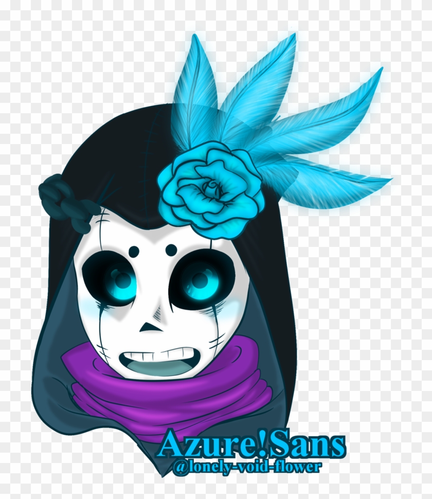 Azure!Sans - Custom Undertale Fan Art Character Design