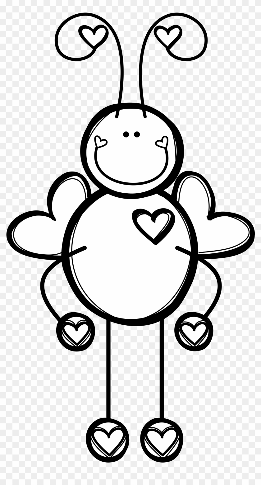 Heart Bee Coloring Page - Free Printable for Kids & Valentine’s Day