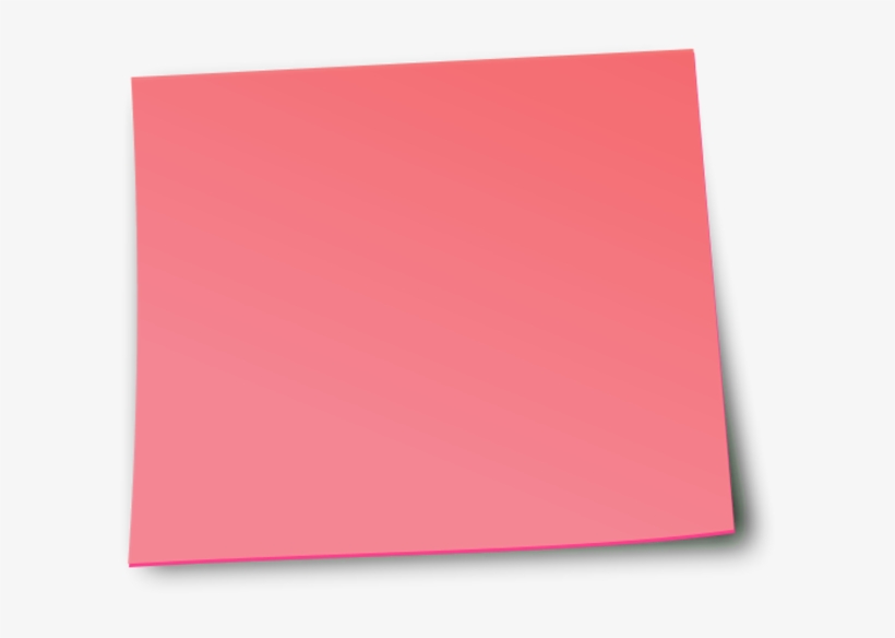 Blank Pink Sticky Note - Clean Visual for Notes, Reminders, or Design