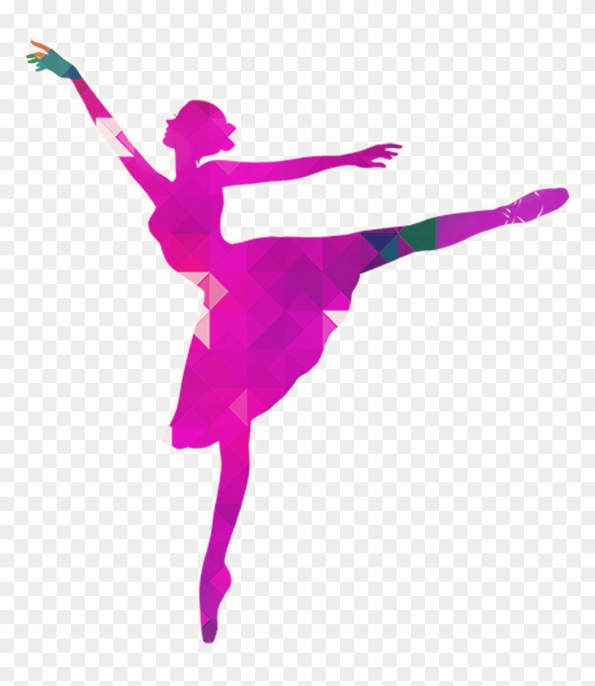 Ballet Dancer Silhouette - Geometric Art for Dance Websites & Designs