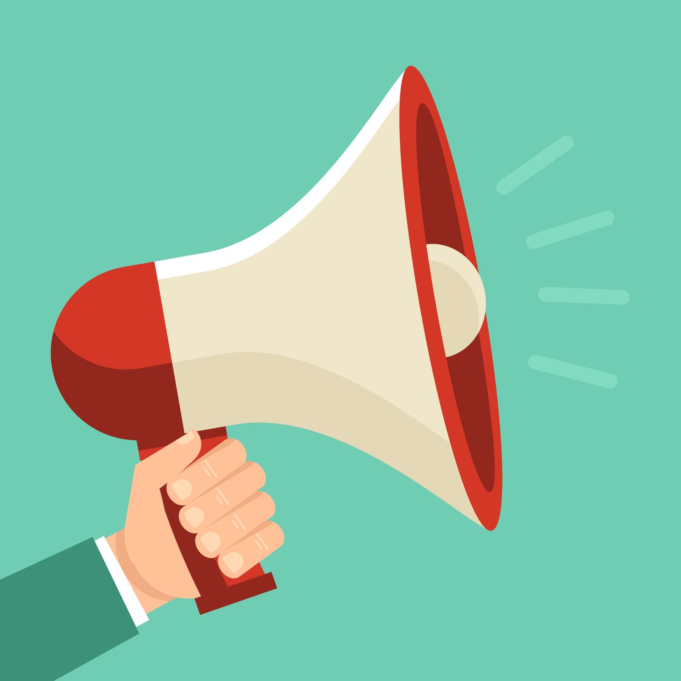 Megaphone Icon - Visual Symbol for Announcements, Marketing & Public Speaking