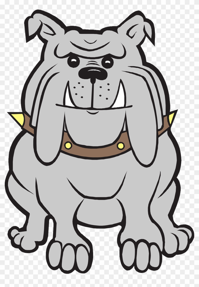 Friendly Yet Fierce Bulldog Cartoon Illustration | Free Clipart
