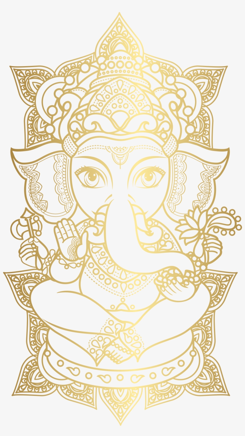 Ganesha Desktop Ganesh Chaturthi , ganesh, orange and black elephant  illustration transparent background PNG clipart | HiClipart