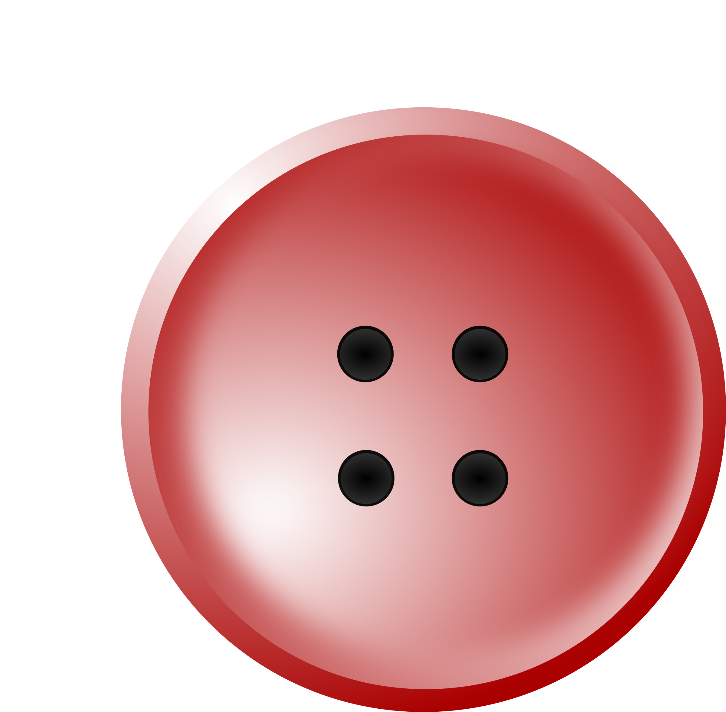 Doodle button big red Royalty Free Vector Image