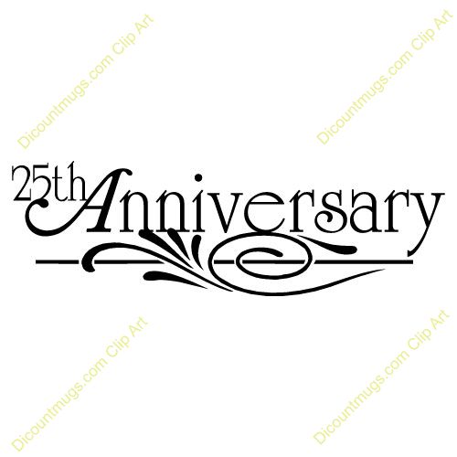 25th Anniversarys - Clip Art Library