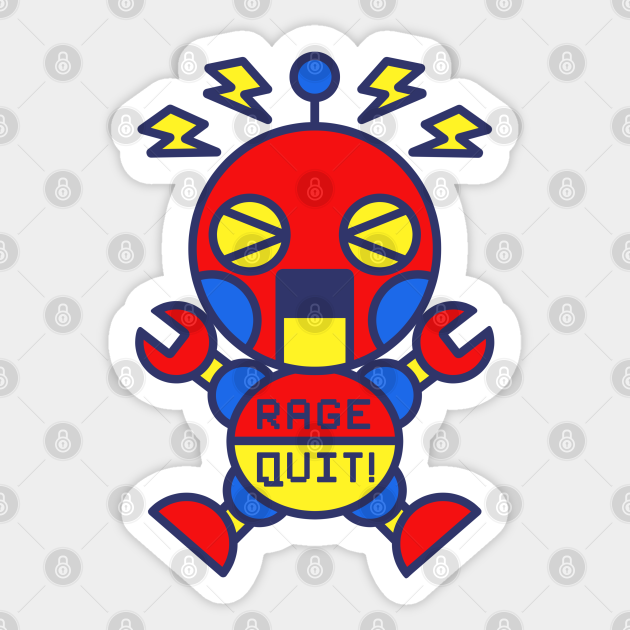 I Make Noobs Rage Quit' Sticker