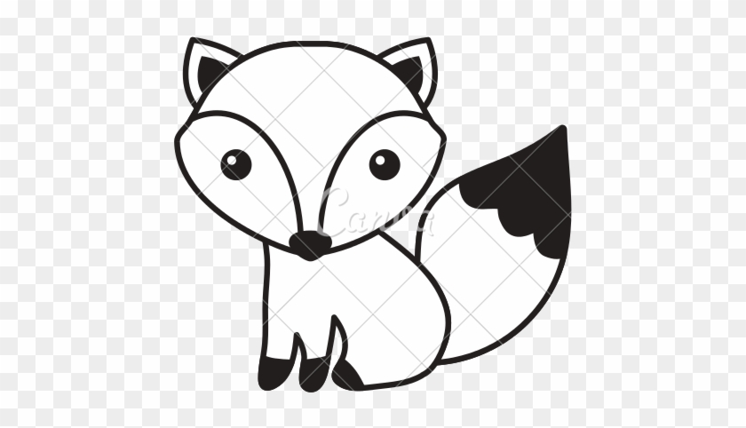 Adorable Cartoon Fox Illustration - Free PNG Clipart