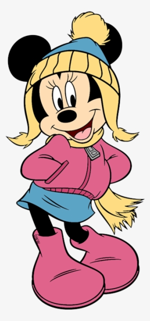 Minnie Mouse Winter Outfit - Disney Character Illustration