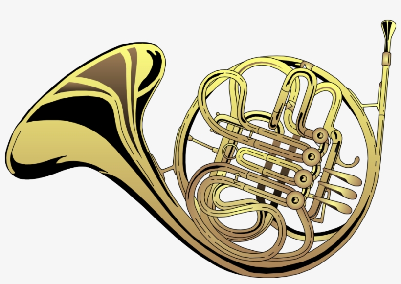 French Horn Instrument - Classic Brass Wind Instrument for Orchestra & Band