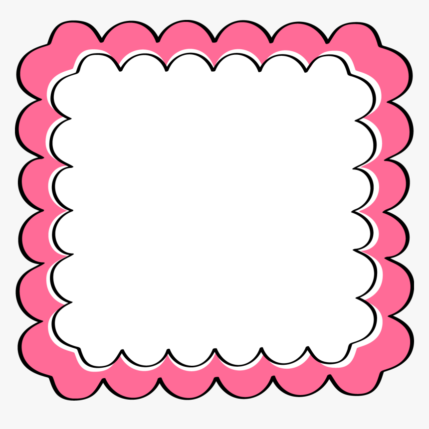 Label Scallop Border Clip Art - Clip Art Library