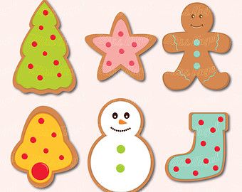 Festive Christmas Cookie Clipart - Free Download for Holiday Crafts