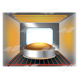 Oven Icon - Digital Illustration for Cooking, Baking, or Industrial Heating Concepts