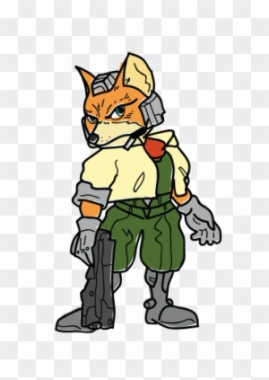 Anthropomorphic fox in tactical gear holding a firearm, wearing helmet and utility vest.