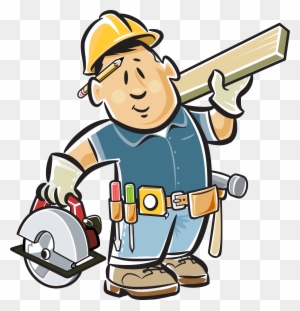 Construction Worker Illustration - Tools & Safety Gear