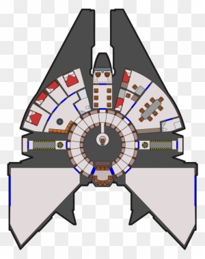 Starship Interior Layout Diagram - Sci-Fi Vessel Blueprint