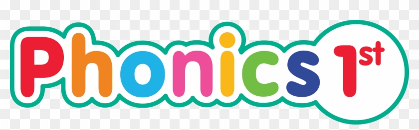 Colorful "Phonics 1st" logo with playful multicolored letters and green outline, designed for early literacy education.