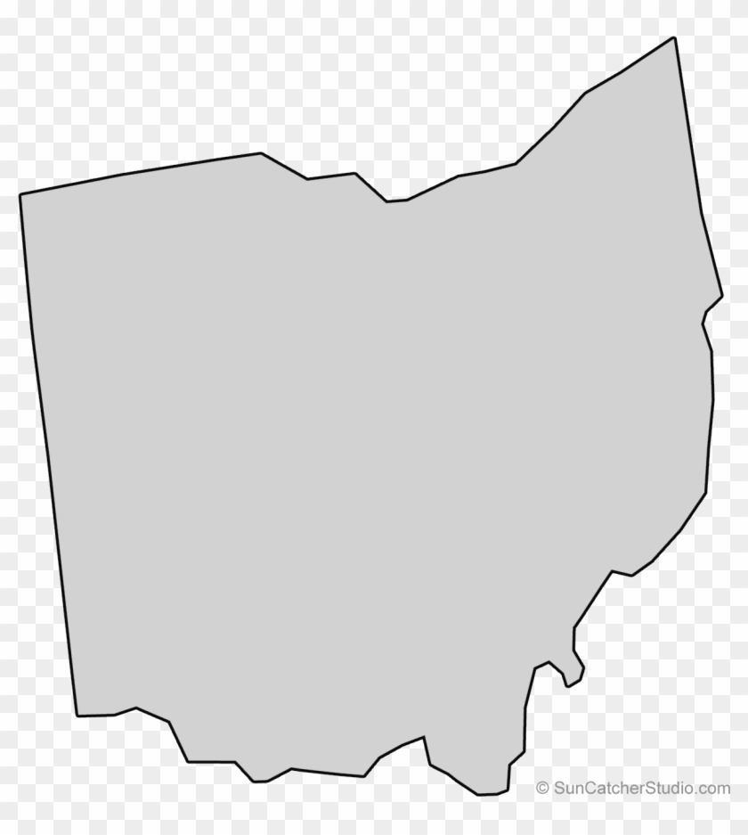 Ohio State Map Outline - Free Downloadable Clipart