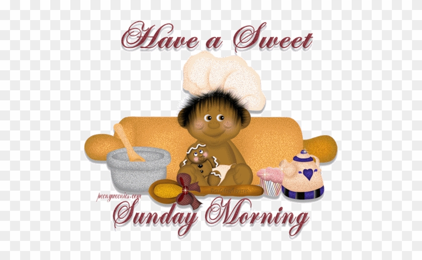 Sweet Sunday Morning Greeting - Baking-Themed Illustration