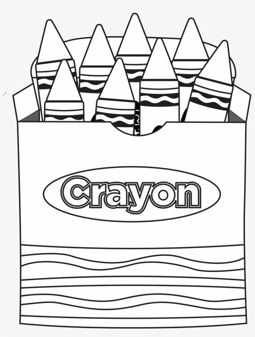 Crayon Box Coloring Page - Free Printable for Kids