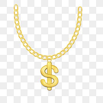 Thug Life Dollar Gold Chain Free Arts - Gangsta Necklace - Free - Clip ...