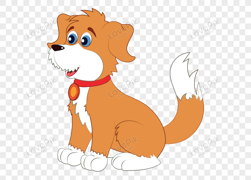 Adorable Cartoon Puppy Illustration - Free PNG Download