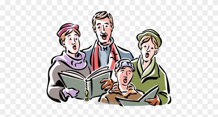 Christmas clip art of singing Christmas carolers Clipart Library - Clip ...